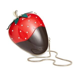 Kate Spade Creme de la Creme Chocolate Dipped Strawberry Clutch Bag